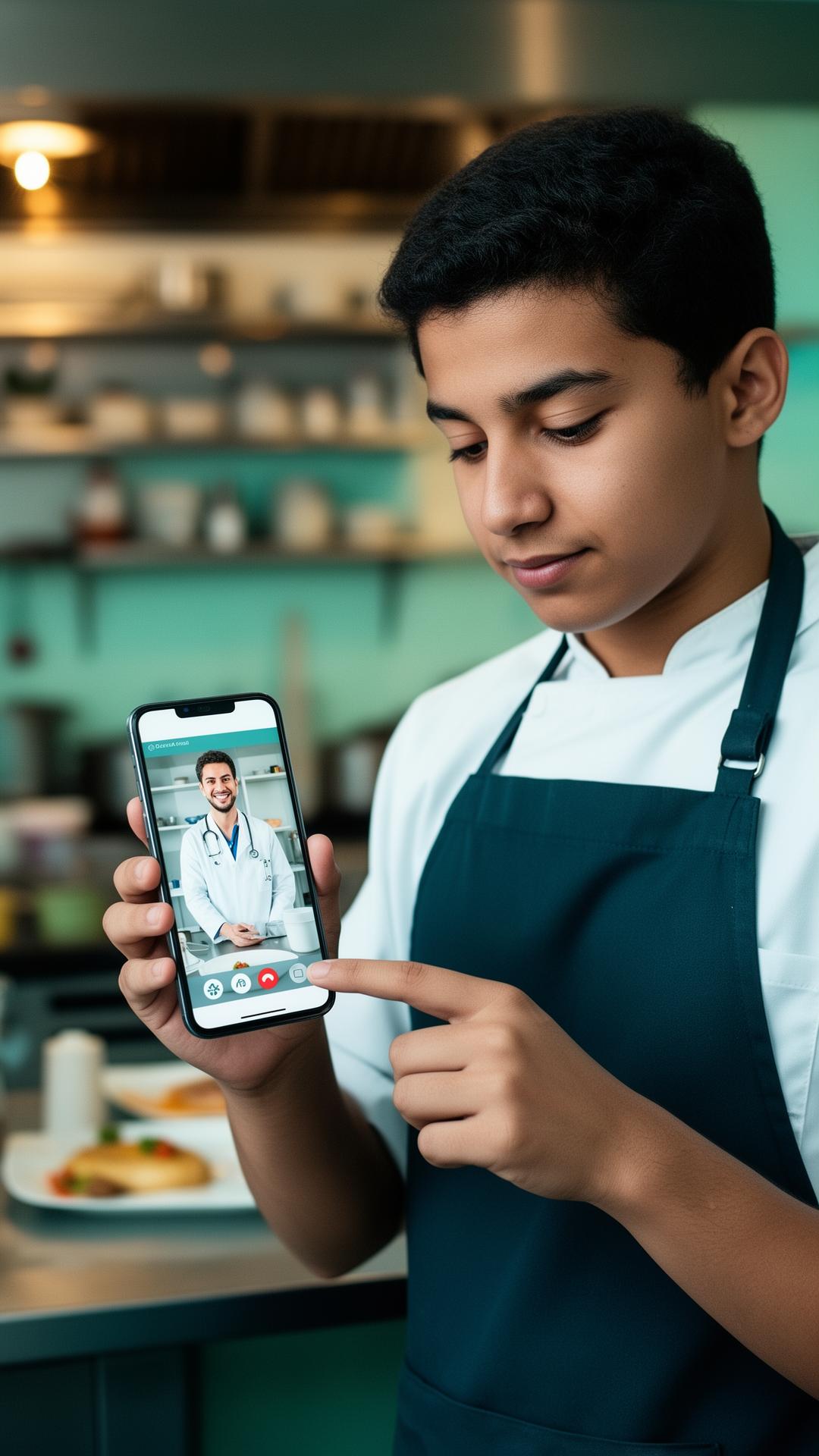 Médica em consulta de telemedicina pela plataforma MobiMedical